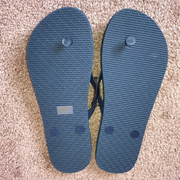 SOLDComfy dark blue flip flops Sz. 9/10 - Picture 4 of 5